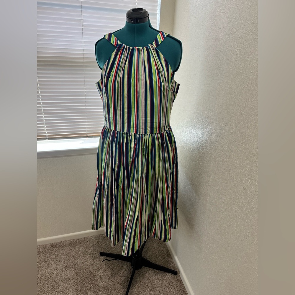 Pinup Couture Candy Stripe Harley Swing Dress